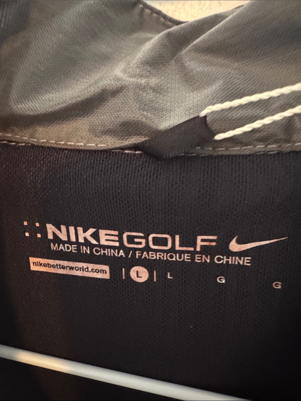 NIKE GOLF HyperAdapt Half Zip Grey Black Pullover Wind Jacket NWT Mens Large - Picture 8 of 12